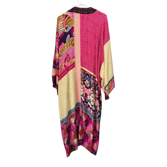 Sundance Size XS/S Paradiso Multicolor Long Kimono Duster Cardigan Jacket Mixed - Picture 3 of 8